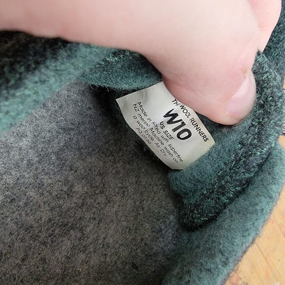 Allbirds Women's Wool Runner-Up Mizzle Deep Emerald Green Size 10 - Picture 7 of 7